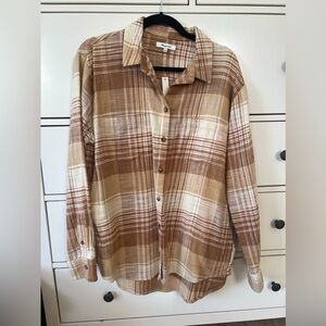 NWT Madewell Flannel Button Down